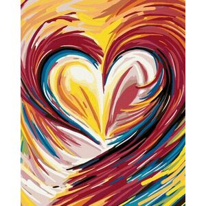 Zuty Dúhové maľované srdce vyobraziť