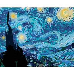 Zuty Diamantové maľovanie Hviezdna noc (Van Gogh) vyobraziť