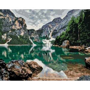 Zuty Diamantové maľovanie Jazero v horách vyobraziť