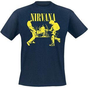 Nirvana Tričko Stage Unisex Navy S vyobraziť