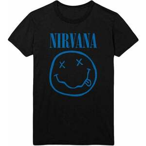 Nirvana Tričko Blue Smiley Black S vyobraziť