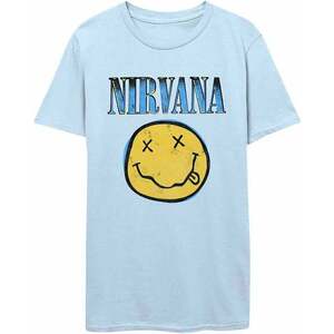 Nirvana Tričko Xerox Smiley Blue Light Blue S vyobraziť