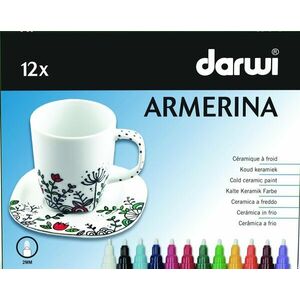 Darwi Cold Ceramic Paint Marker Set Mix 12 x 6 ml vyobraziť