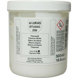 Lukas Studio Plastic Pot Olejová farba Titanium White 500 ml 1 ks vyobraziť