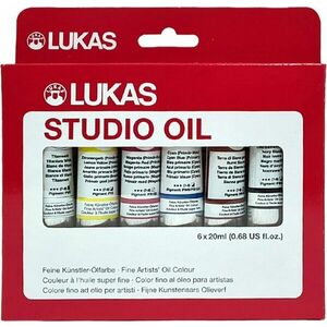 Lukas Studio Cardboard Box Sada olejových farieb 6 x 20 ml vyobraziť