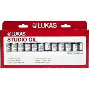 Lukas Studio Wooden Box Sada olejových farieb 12 x 20 ml vyobraziť