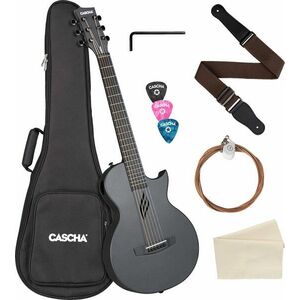 Cascha Carbon Fibre Acoustic Guitar Black Matte vyobraziť