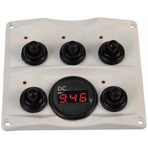 Talamex Switch Panel-Voltmeter 12/24V Antracit Lodný vypínač, prepínač vyobraziť