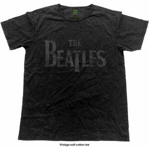 The Beatles Tričko Logo Vintage Black S vyobraziť