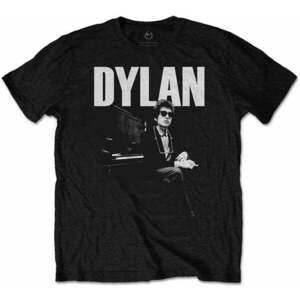 Bob Dylan Tričko At Piano Black S vyobraziť