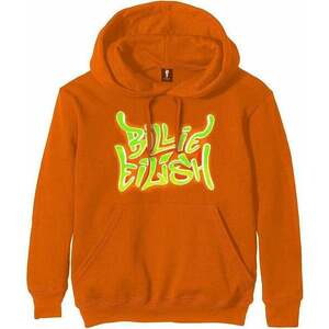 Billie Eilish Mikina Airbrush Flames Blohsh Orange L vyobraziť
