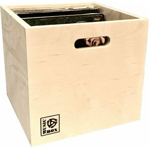 Music Box Designs Plywood LP Storage Box na LP platne Birch vyobraziť