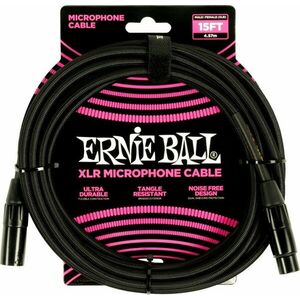 Ernie Ball 6391 Čierna 4, 5 m vyobraziť