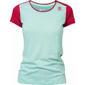 Rafiki Chulilla Lady T-Shirt Short Sleeve Eggshell Blue/Earth Red 38 Outdoorové tričko vyobraziť