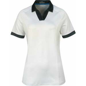 Callaway Womens Short Sleeve V-Placket Colourblock Polo Brilliant White L Polo košeľa vyobraziť