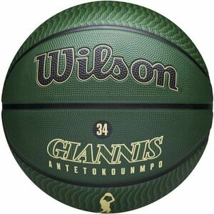 Wilson NBA Player Icon Outdoor Basketball Milwaukee Bucks 7 Basketbal vyobraziť