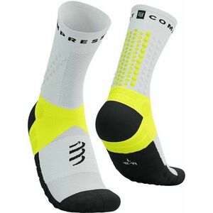 Compressport Ultra Trail Socks V2.0 White/Black/Safety Yellow T4 Bežecké ponožky vyobraziť