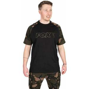 Fox Fishing Tričko Black/Camo Outline T-Shirt - S vyobraziť