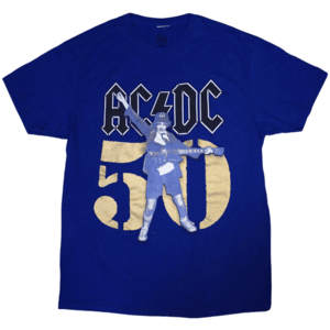 AC/DC Tričko Gold Fifty Blue S vyobraziť