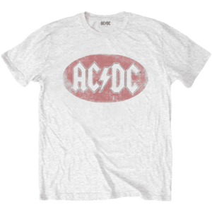 AC/DC Tričko Oval Logo Vintage White M vyobraziť
