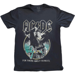 AC/DC Tričko Those About To Rock Čierna S vyobraziť
