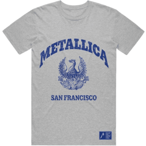 Metallica Tričko College Crest Grey M vyobraziť