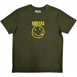 Nirvana Tričko Yellow Smiley Green S vyobraziť