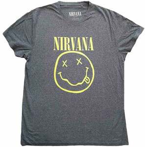 Nirvana Tričko Yellow Smiley Flower Sniffin' Brindle L vyobraziť