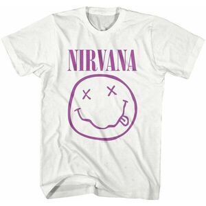 Nirvana Tričko Purple Smiley White M vyobraziť