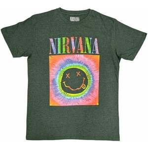Nirvana Tričko Smiley Glow Box Green S vyobraziť