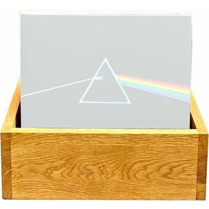 Music Box Designs A Vulgar Display of Vinyl - 12 Inch Vinyl Storage Box, Oiled Oak Box Box na LP platne vyobraziť