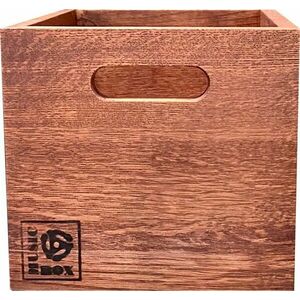 Music Box Designs 7 inch Vinyl Storage Box- ‘Singles Going Steady' Whole Lotta Rosewood Box Box na LP platne vyobraziť
