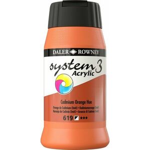 Daler Rowney System3 Akrylová farba 500 ml Cadmium Orange Hue vyobraziť
