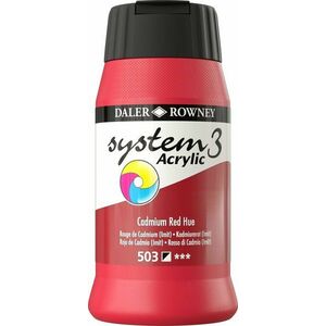 Daler Rowney System3 Akrylová farba 500 ml Cadmium Red Hue vyobraziť