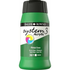 Daler Rowney System3 Akrylová farba 500 ml Phthalo Green vyobraziť