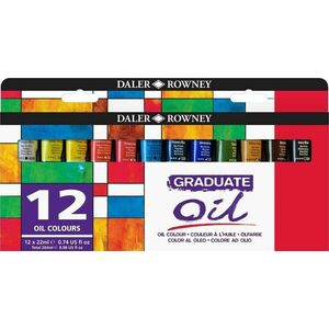 Daler Rowney Graduate Sada olejových farieb 12 x 22 ml vyobraziť
