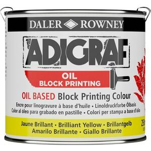 Daler Rowney Adigraf Block Printing Oil Adigraf Olejová bloková tlač 250 ml Brilliant Yellow vyobraziť