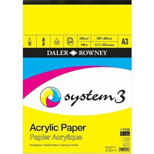 Daler Rowney System3 Acrylic Paper System3 A3 230 g Skicár vyobraziť