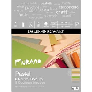 Daler Rowney Murano Pastel Paper 40, 6 x 30, 5 cm 160 g Neutral Colours Skicár vyobraziť