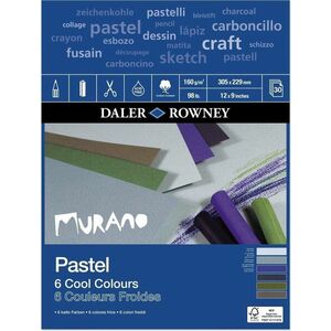 Daler Rowney Murano Pastel Paper 30, 5 x 22, 9 cm 160 g Cool Colours Skicár vyobraziť