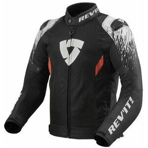 Rev'it! Jacket Quantum 2 Air Black/White 2XL Textilná bunda vyobraziť
