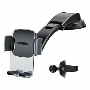 Baseus Car Mount 2in1 držiak na mobil do auta, čierny (SUYK000001) vyobraziť