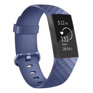 BStrap Silicone Diamond (Large) remienok na Fitbit Charge 3 / 4, dark blue (SFI008C16) vyobraziť