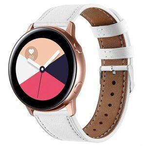 Bstrap Leather Italy remienok na Samsung Galaxy Watch Active 2 40/44mm, white (SSG012C02) vyobraziť