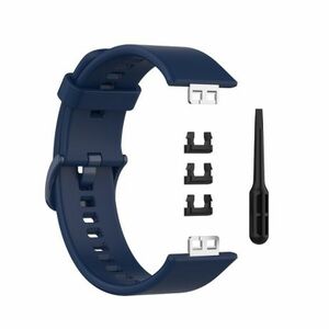 BStrap Silicone remienok na Huawei Watch Fit, dark blue (SHU005C10) vyobraziť
