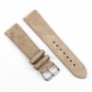 BStrap Suede Leather remienok na Samsung Galaxy Watch Active 2 40/44mm, beige (SSG020C03) vyobraziť