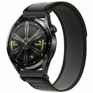 BStrap Velcro Nylon remienok na Samsung Galaxy Watch 3 41mm, black gray (SSG028C0201) vyobraziť