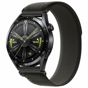 BStrap Velcro Nylon remienok na Huawei Watch GT 42mm, black (SSG029C0102) vyobraziť