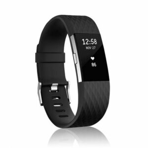 BStrap Silicone Diamond (Small) remienok na Fitbit Charge 2, black (SFI002C16) vyobraziť