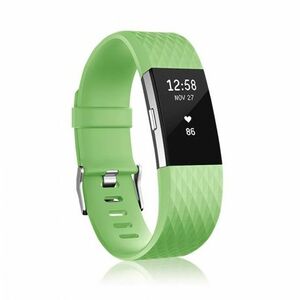 BStrap Silicone Diamond (Large) remienok na Fitbit Charge 2, green (SFI002C08) vyobraziť